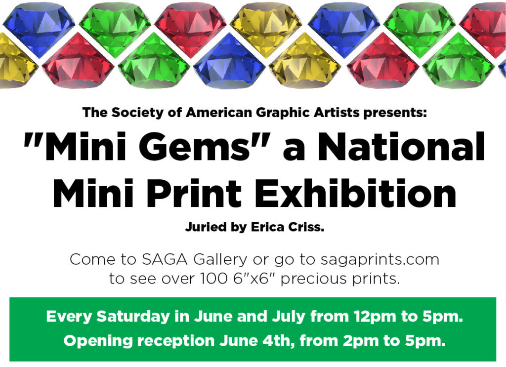 SAGA - Society of American Graphic Artists - Mini Gems 2022 Print Show